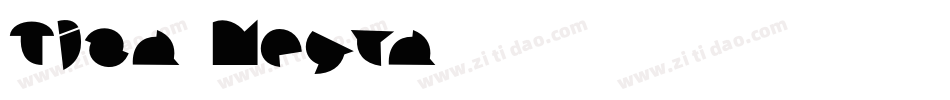 Tiza Negra字体转换